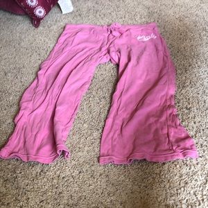 Pink Capri pajamas drawstring